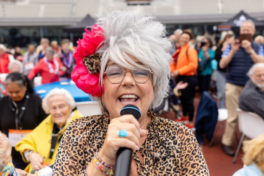 Nationale Rollatorloop Olympisch Stadion